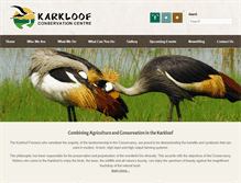 Tablet Screenshot of karkloofconservation.org.za